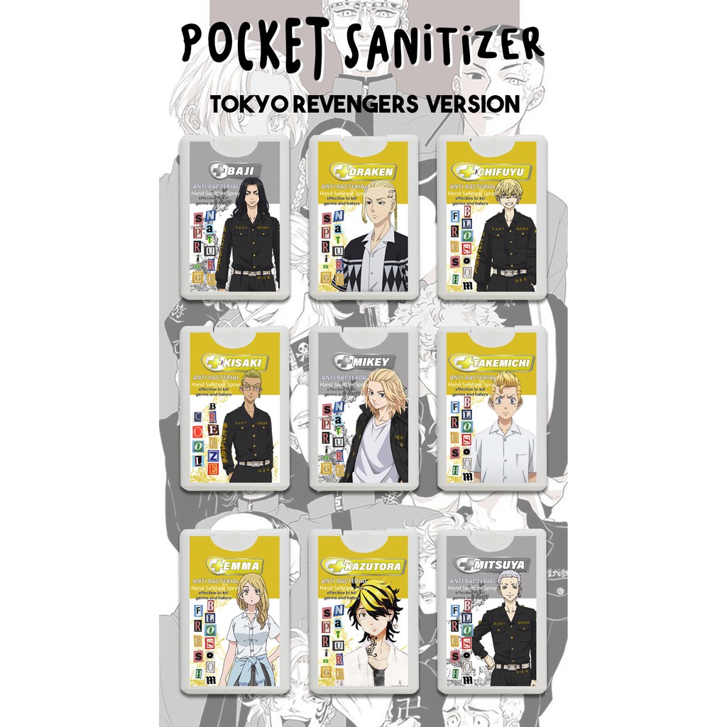 TOKYO REVENGERS HAND SANITIZER // POCKET SPRAY //