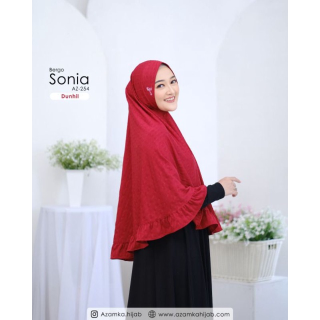 READY BERGO SONIA JUMBO by Azamka Hijab Faidh - Matterial Jersey Signature Premium