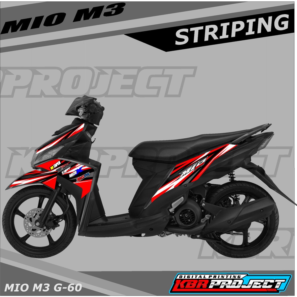 [COD] Stiker MIO M3 variasi Racing sticker motor YAMAHA MIO M3 G.60 HOLOGRAM TRANSPARAN