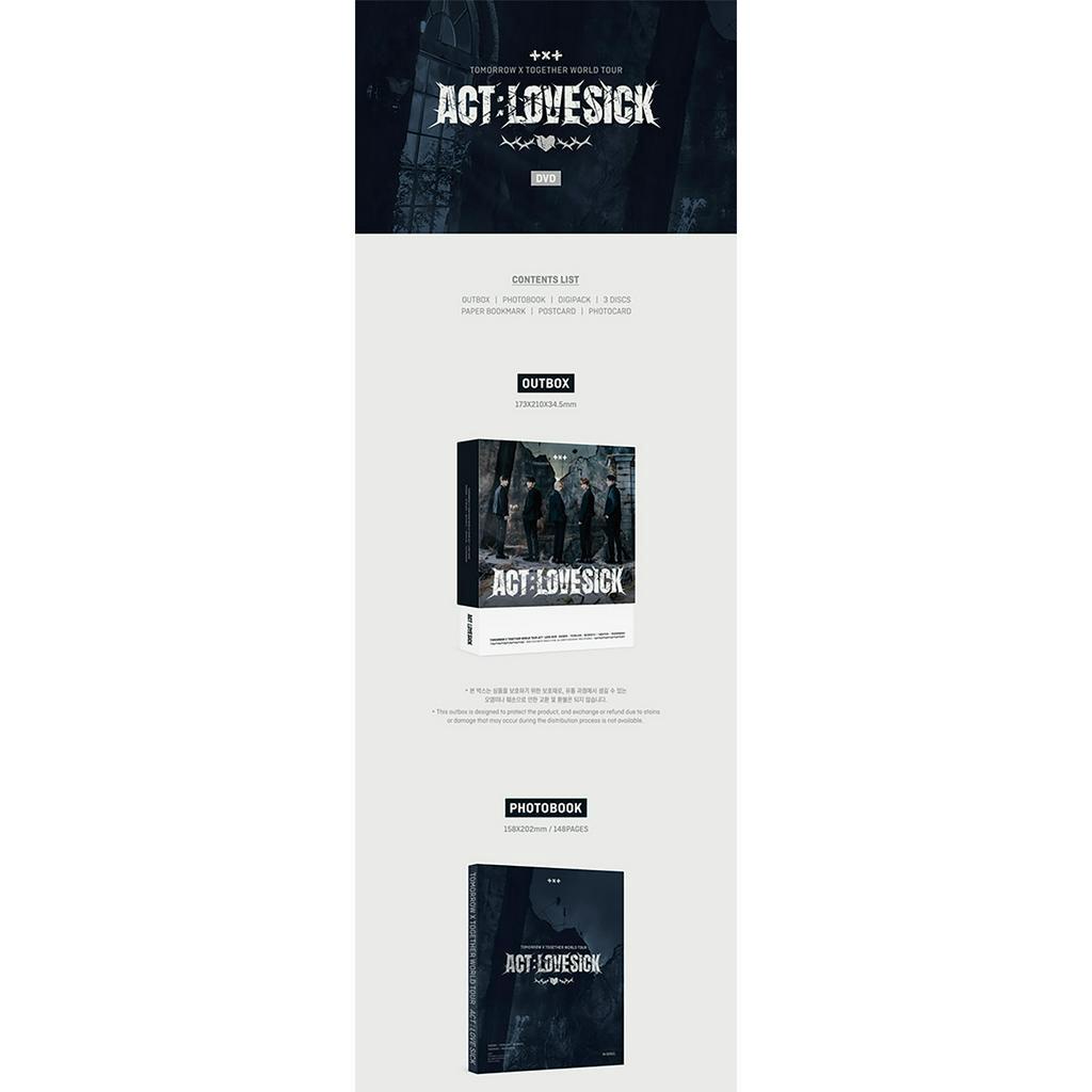TOMORROW X TOGETHER (TXT)  World Tour  ACT : LOVE SICK  In Seoul (dvd/ digital code)