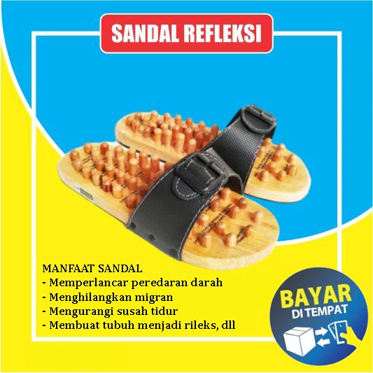 SANDAL REMATIK KAYU ANTI REMATIK / SANDAL KESEHATAN