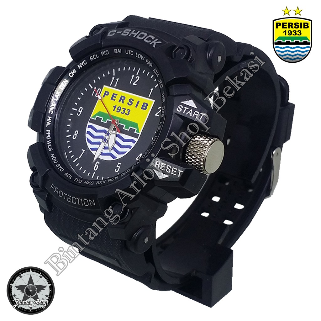 Jam Persib Motif Classic (Full Black)