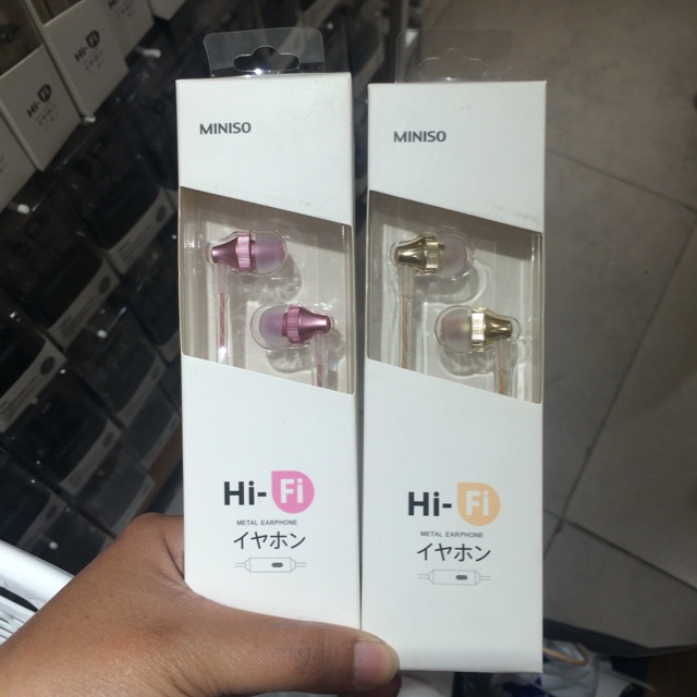 miniso metal earphone / headset miniso