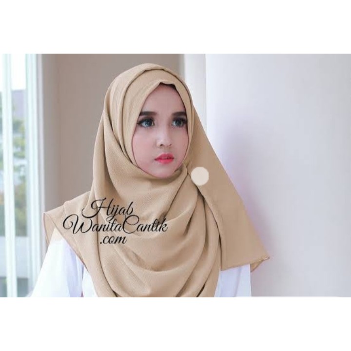 Jilbab pashmina instan Merah Maroon