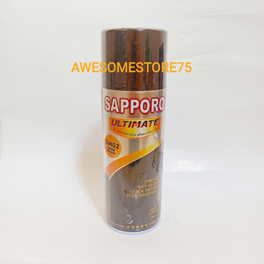 SAPPORO ULTIMATE SM02 SMOKE ORANGE Jingga Transparan CANDY TONE Cat Semprot Pilox Lampu Sein Mika