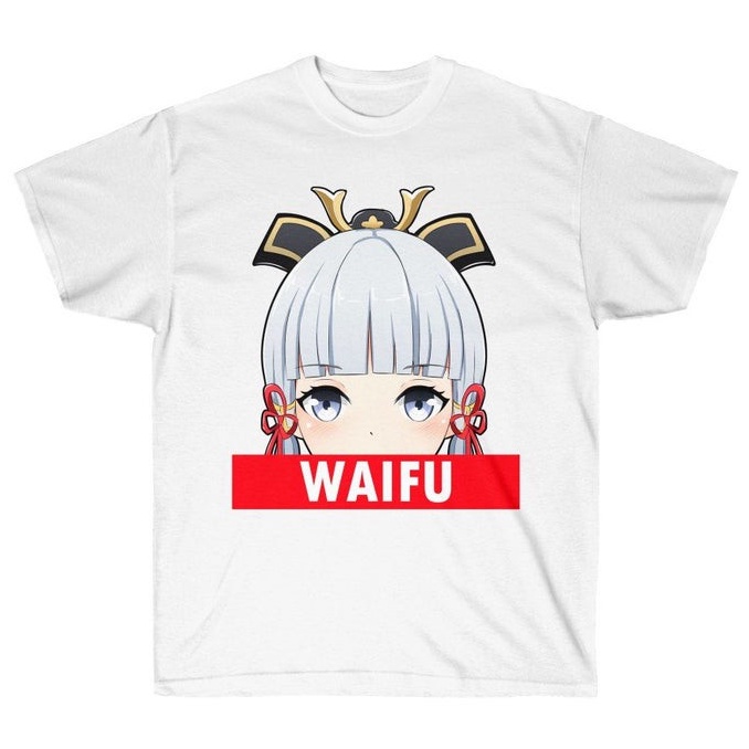 Tshirt Genshin Impact Ayaka as Waifu Kawaii Character Game Online