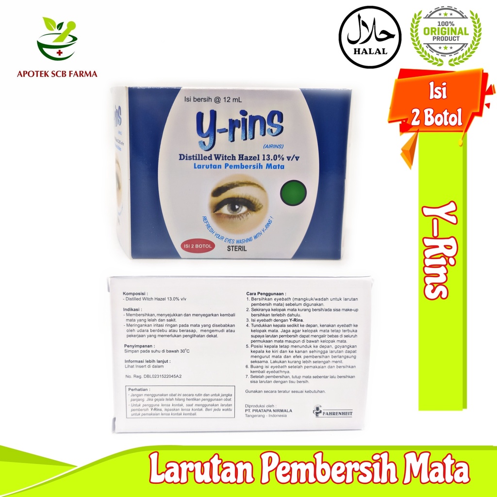 Y-Rins (Airins) - Obat Larutan Pembersih Mata
