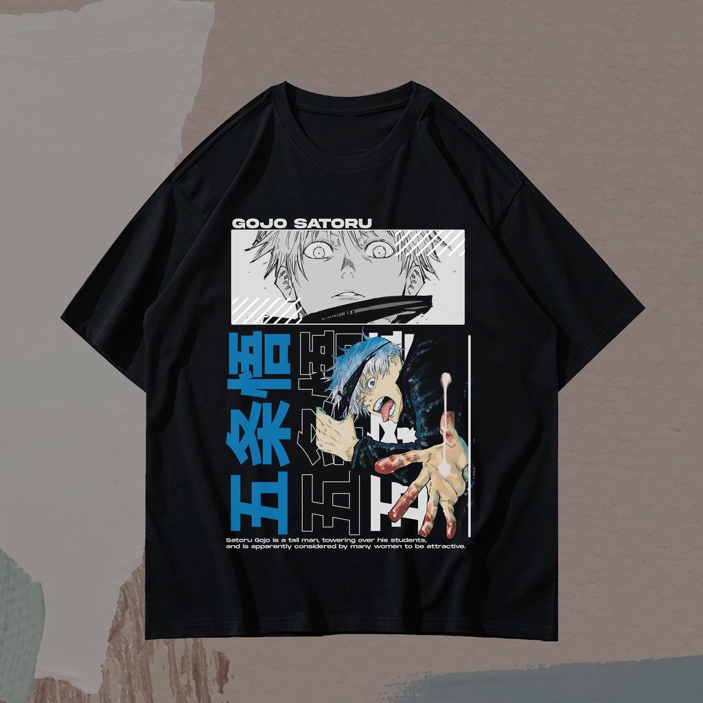 KAOS ANIME GOJO SATORU OVERSIZE VINTAGE