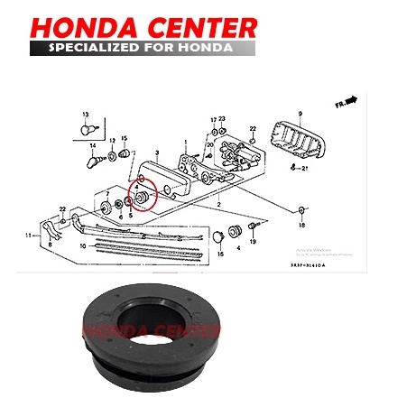 Karet seal as wiper belakang civic estilo 1992 1993 1994 1995 crv old gen1 2000 2001