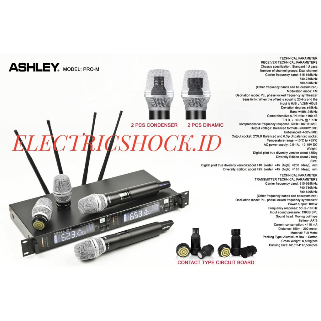 MIC WIRELESS ASHLEY PRO M / PRO-M / PROM ORIGINAL