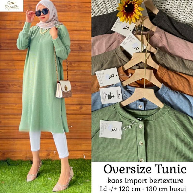 Oversize Tunic, TUNIK OVERSIZE JUMBO CANTIK MODIS FIT XXXL LD 120-130 BAHAN KAOS IMPORT TEXTURE TERMURAH OOTD