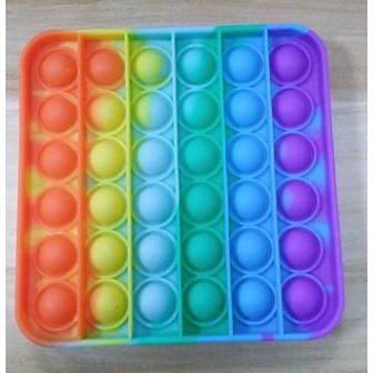 POP IT Among Us Rainbow / pop it fidget toy among us MURAH-Kotak Rainbow