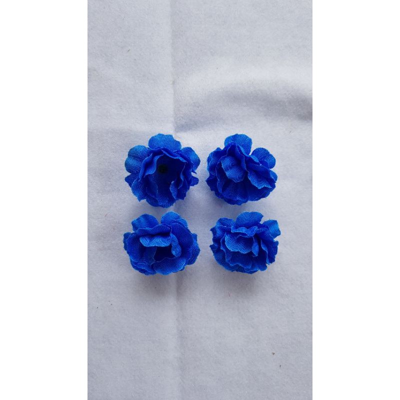 Bunga Papan Bunga Suyok Bunga Mawar Kuntum  Imitasi Artificial Bunga Plastik Mawar Rose Flower-Biru