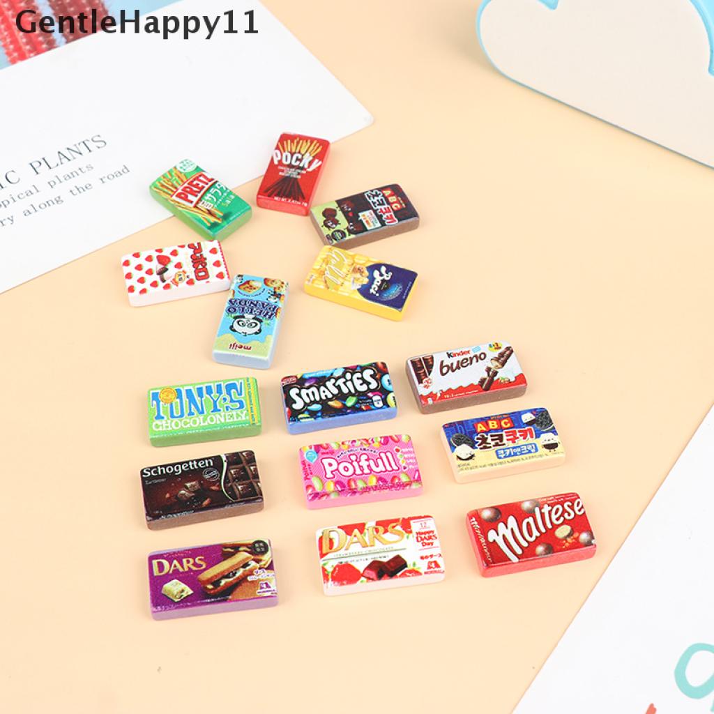 Gentlehappy 10pcs / lot Mainan Miniatur Makanan Ringan Supermarket Bahan Resin Untuk Dekorasi Dapur Rumah Boneka