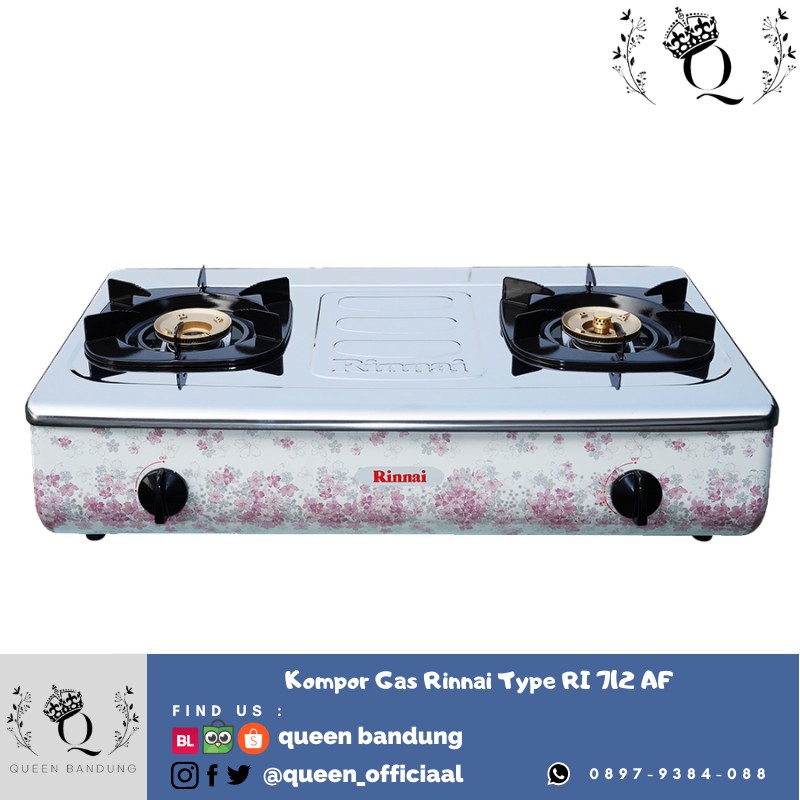 Kompor Gas Rinnai Ri 712 Af Shopee Indonesia