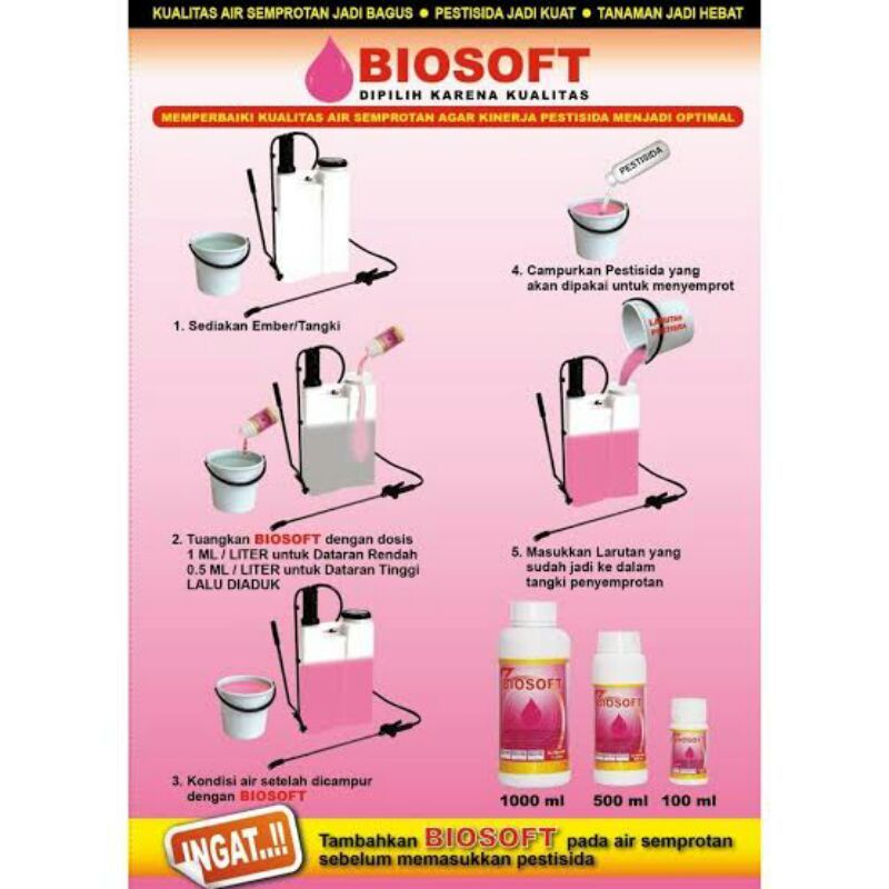 BIOSOFT ( 1 LITER)/( perekat perata penembus)