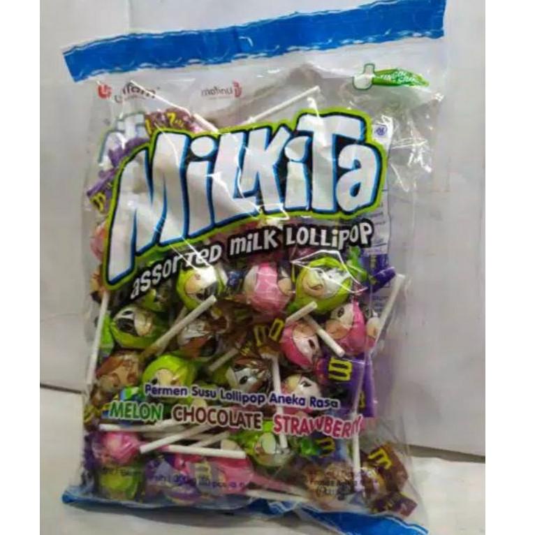 

H-OWY) ♥☞) permen milkita lolipop#Smiling Eyeglass#Dancing Pop