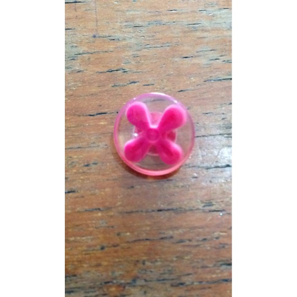 Kancing Tempel Motif Bunga 144 pcs Lubang 2 Diameter 20 mm