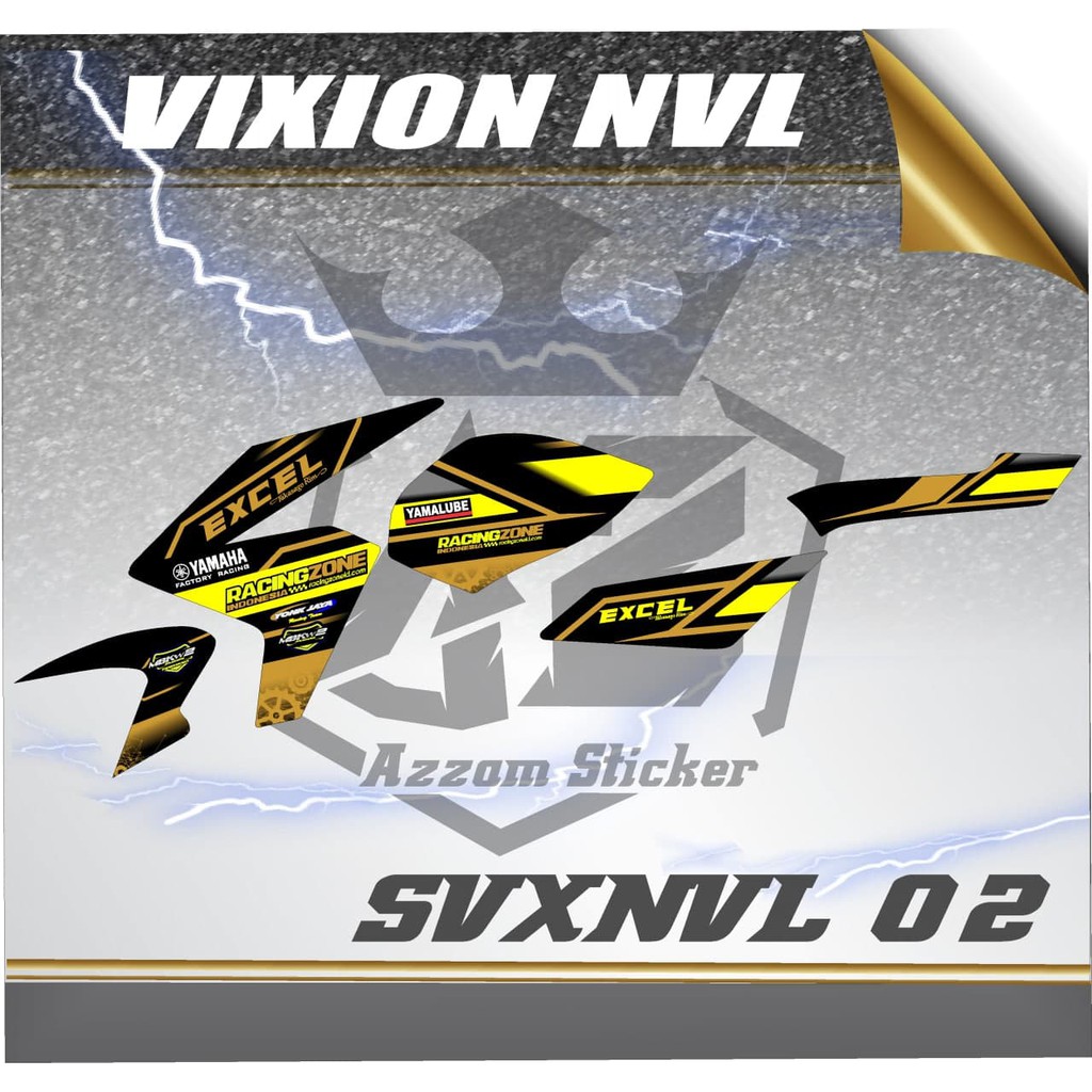 Striping Variasi Vixion NVL -  sticker Vixion NVL STICKER  VARIASI VIXION NVL Variasi  GRAFIS 02