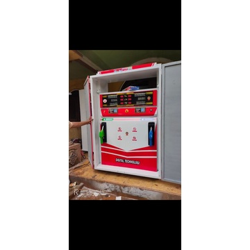 pom mini + Rumah pom kapasitas 210 liter x2