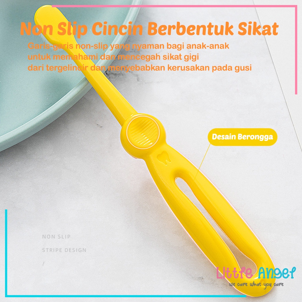 SIKAT GIGI BAYI ANAK SILIKON Baby Training Toothbrush Karakter Silicon Lembut Bulu Halus Kids Teether Gigitan