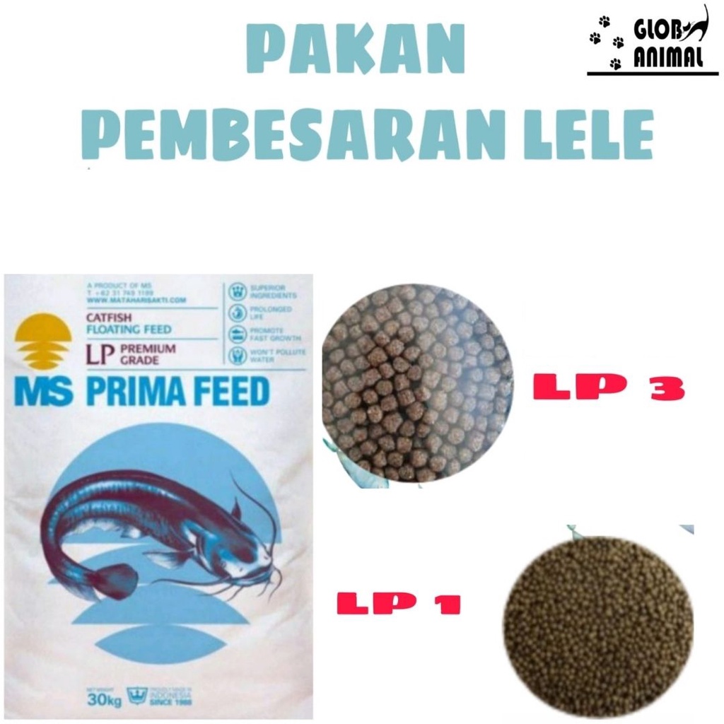 PRIMA FEED LP3 LP1 ECER 250-500GRAM PAKAN PEMBESARAN IKAN LELE GURAME