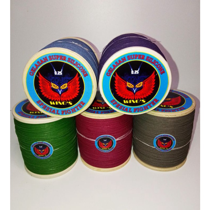 Benang Senar Gelasan Layangan Wings 1600yard 0.25