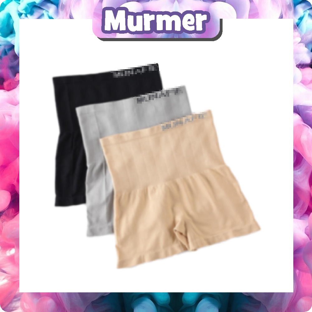 MurmerOfficial B013 Munafie High Waist Boxer Celana Korset Bentuk Petak Pengecil Perut Import