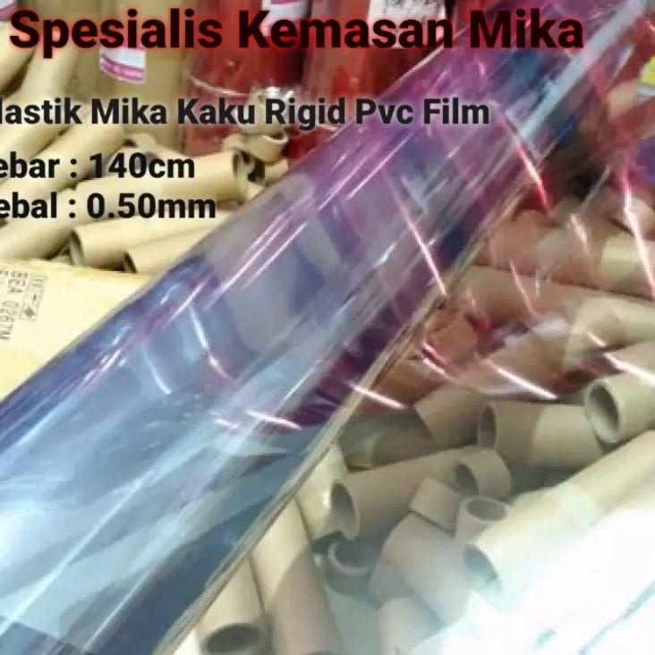 Update! Plastik Mika Kaku Rigid PVC Film Super Clear Tebal 0.50mm Lebar 140cm.