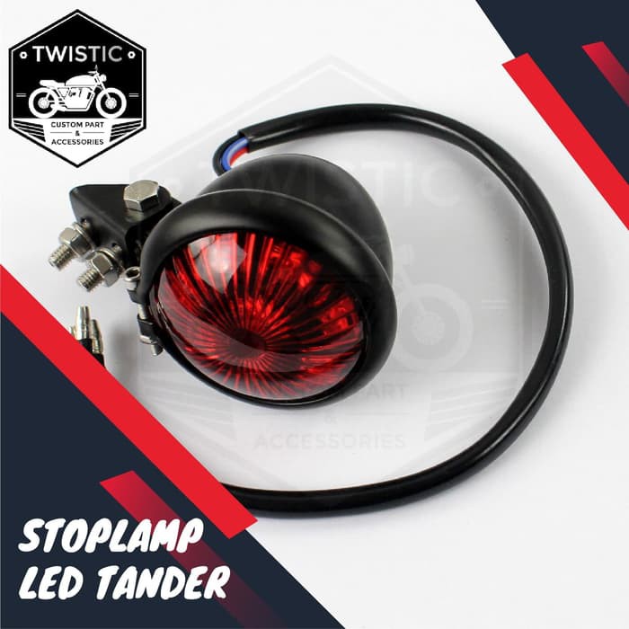 Stoplamp LED Tander Lampu Belakang Motor Kawasaki W175 CB Harley