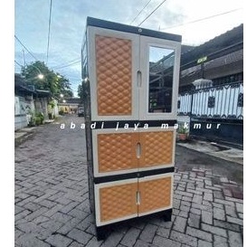 Lemari plastik pakaian  Aquose plus coklat