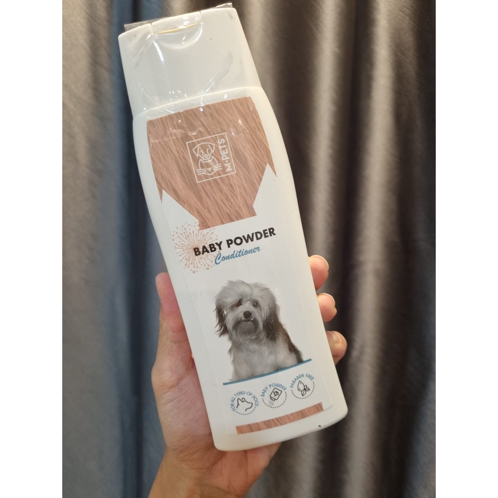 M-Pets CONDITIONER Baby Powder 250ML Gentle All Skin Type Anjing Puppy.