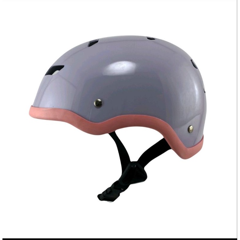 helm sepeda lucu perempuan warna pastel untuk dewasa