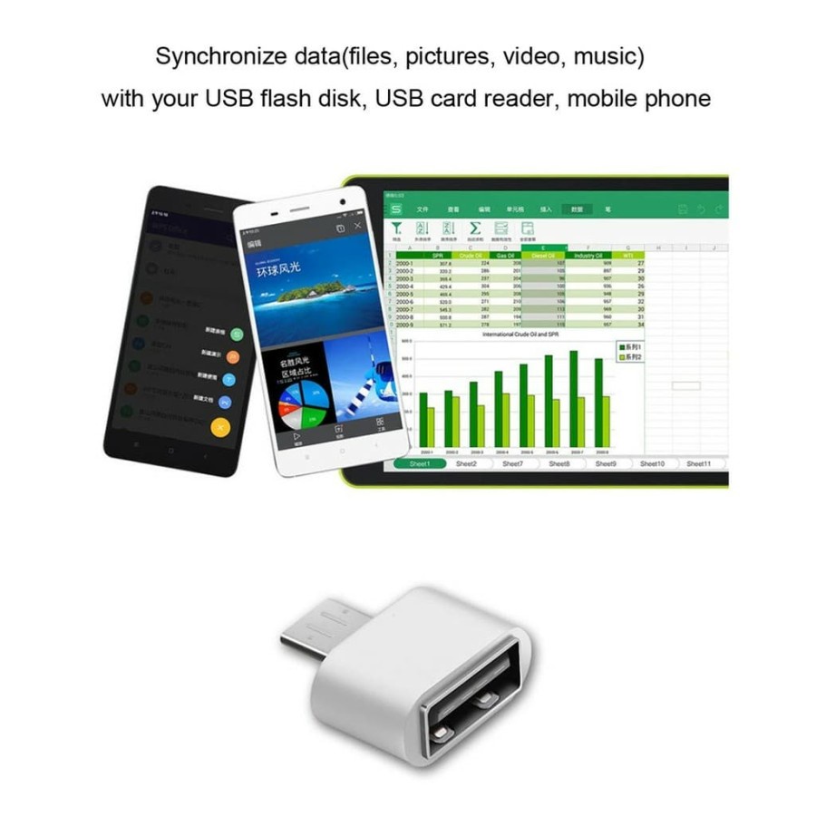 OTG CONVERTER KONEKTOR ANDROID MICRO USB 5 PIN MALE TO USB 2.0 ADAPTER