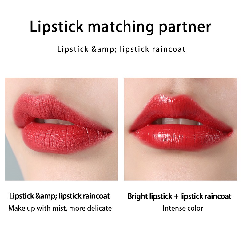 !CUCI GUDANG! KISS OF LOVE Lipstick Raincoat Non-stick cup / Waterproof Lipstik Matching Partner