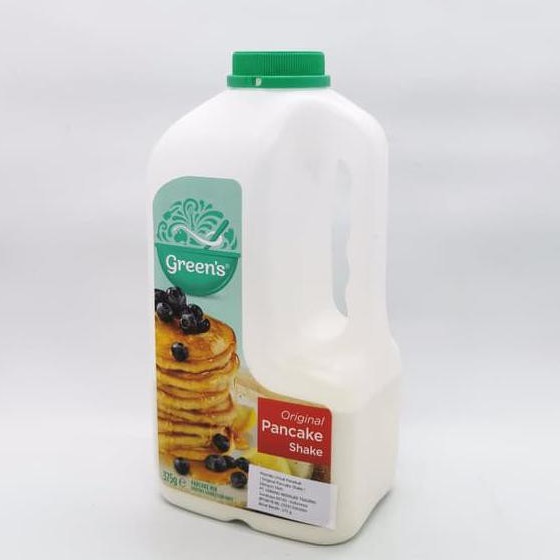 

TEPUNG PANCAKE KUE - GREENS GREN'S GRENS GREEN'S PANCAKE SHAKE ORIGINAL 375GR