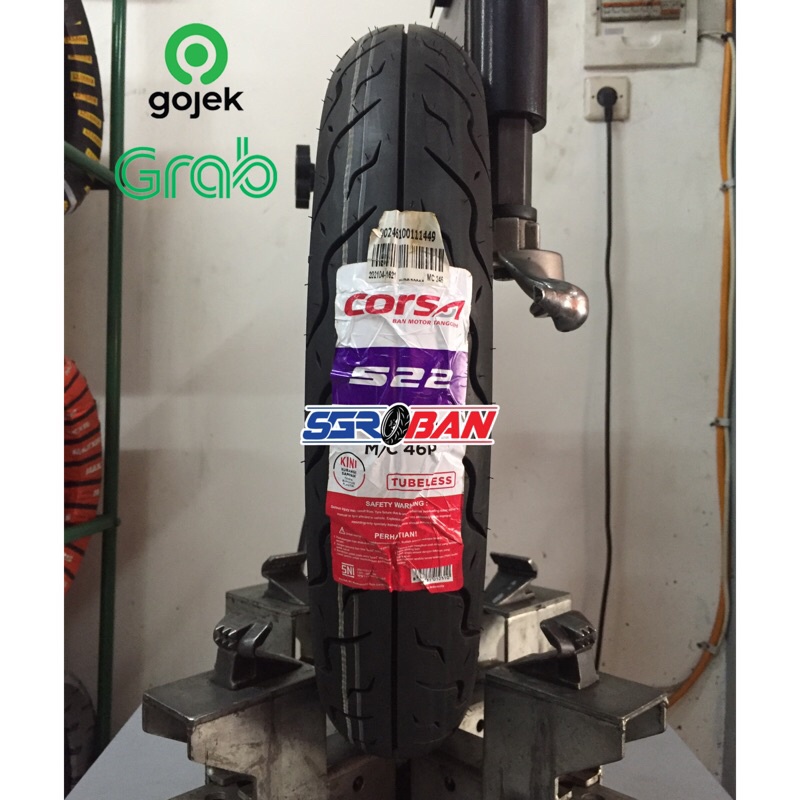 BAN CORSA S22 80/90-14 TUBELESS CORSA MATIC BEAT VARIO MIO MURAH
