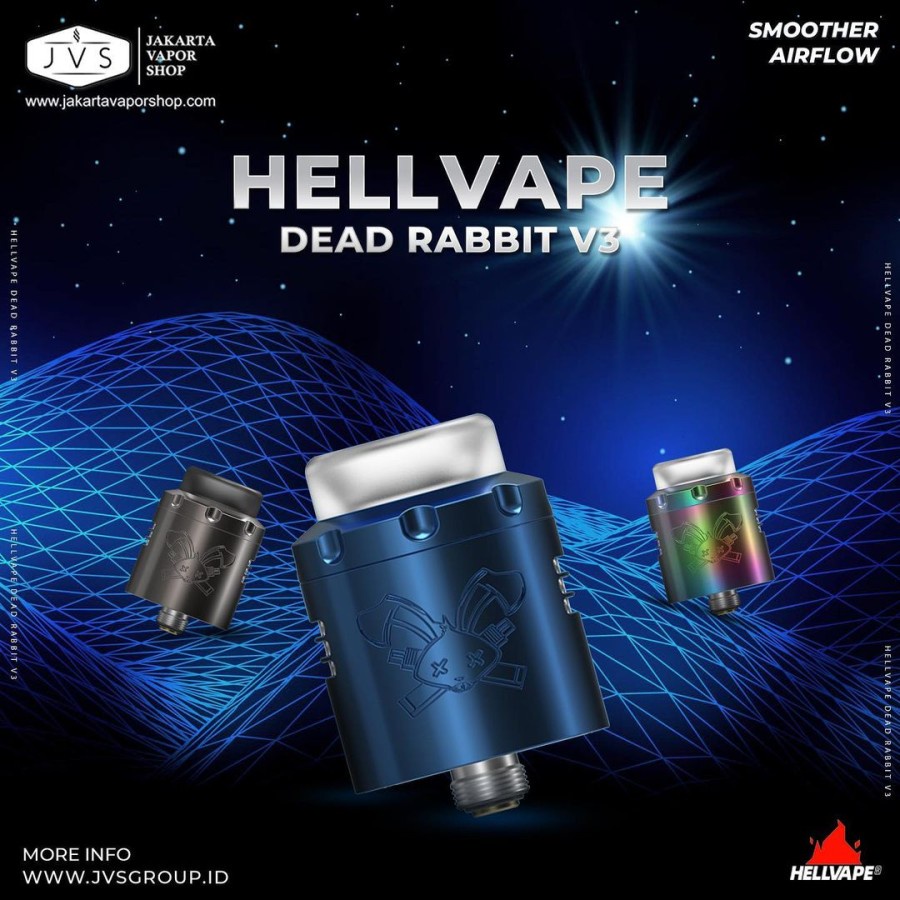 RDA DEAD RABBIT V3 BY HELLVAPE AUTHENTIC 100%