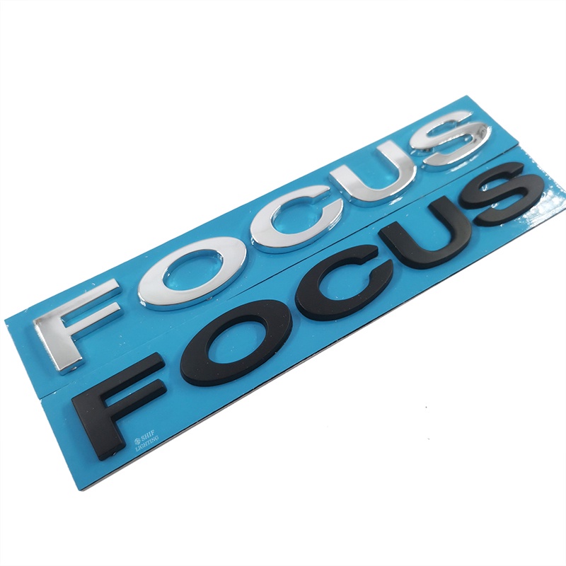 1pc Stiker Emblem Tulisan FOCUS Bahan ABS Untuk Dekorasi Mobil FORD FOCUS