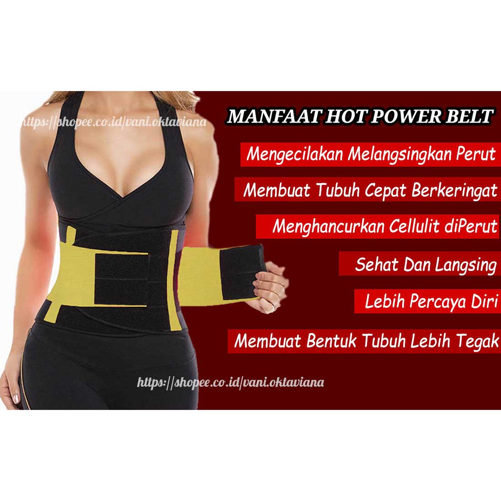 KORSET PELANGSING HOT SHAPER HOT BELT POWER KORSET NEOTEX WANITA / PRIA PEMBAKAR LEMAK PERUT BUNCIT