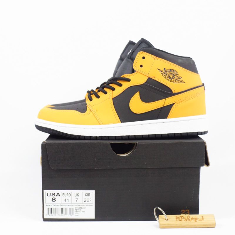 aj mid 1 yellow and black