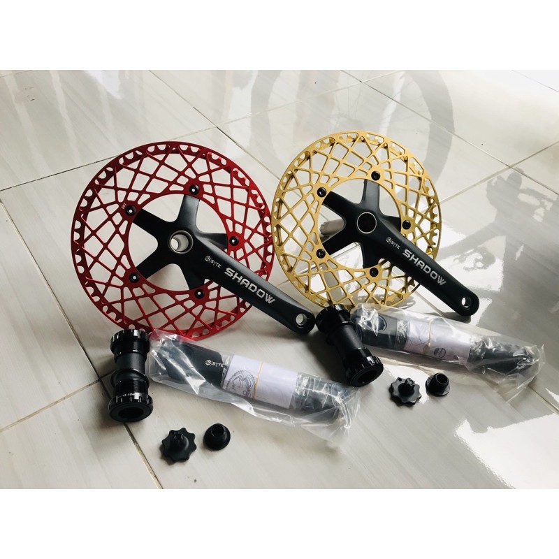 crankset crank SYTE SHADOW 56T for sepeda lipat seli minion minivelo dll