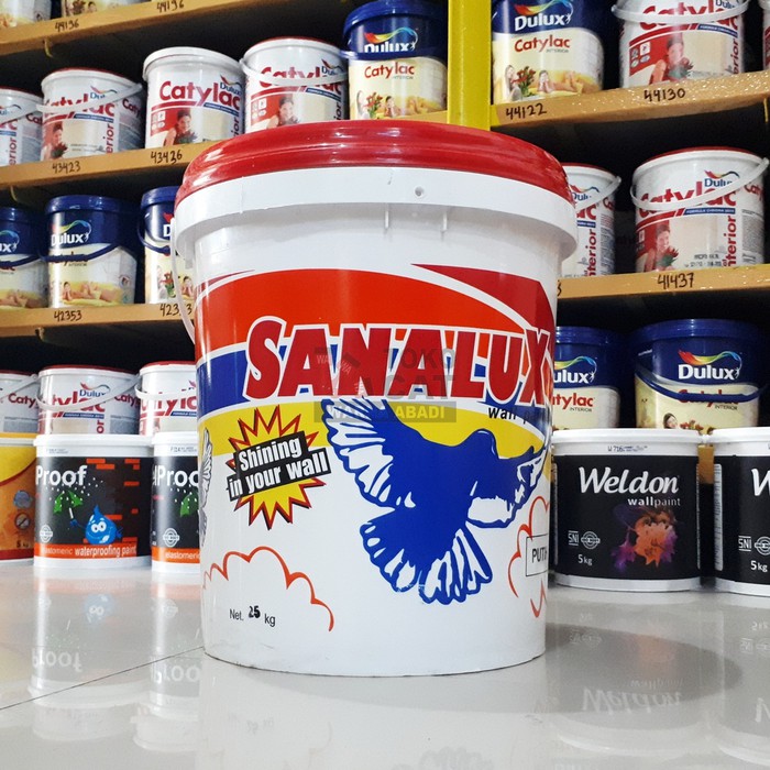 CAT TEMBOK SANALUX 25 KG WARNA PUTIH
