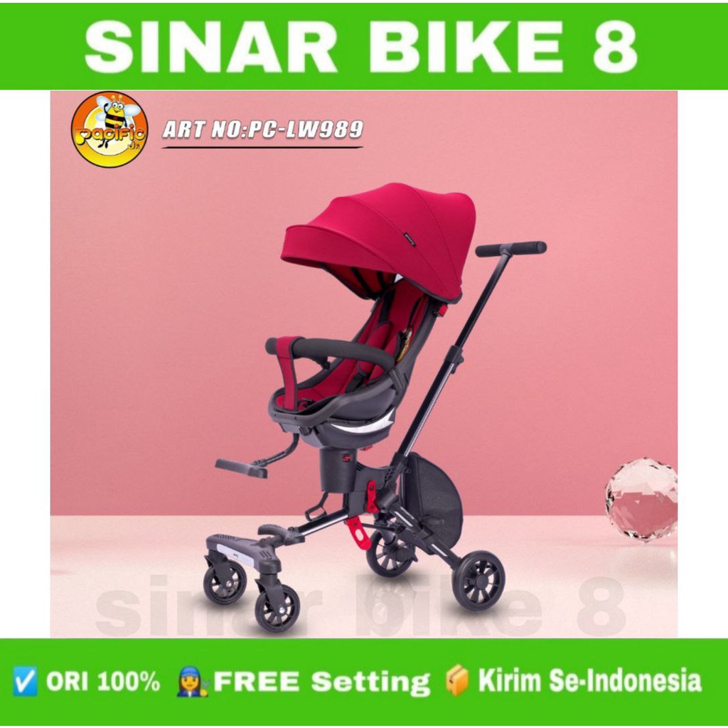 Magic Stroller Kursi Dorong Anak Pacific LW-989 Kereta Dorong Anak Traveling Depan Belakang