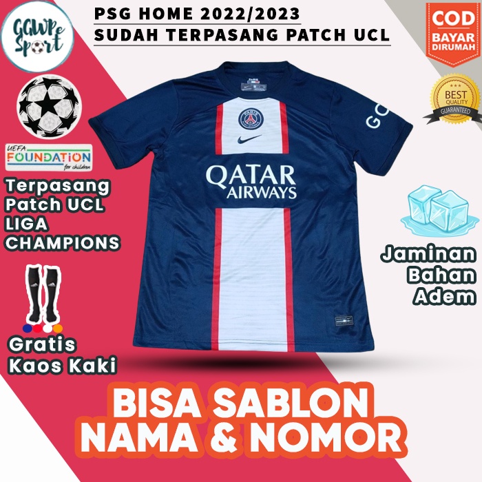 JERSEY BOLA PSG PARIS SAINT GERMAIN HOME 2022 2023 TERBARU GRADE ORI KUALITAS JAMINAN