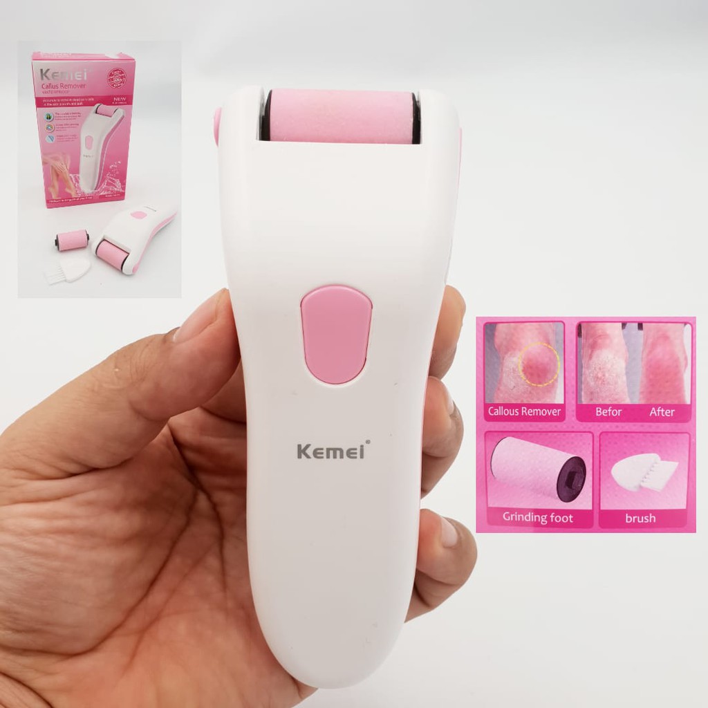 Kemei KM-374 callus remover/ Penghilang Kulit Kasar Kapalan pada kaki/ Menghalus Pembersih Tumit