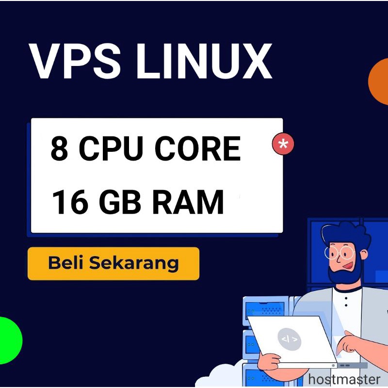 VPS LINUX 8 Core CPU - 16 GB RAM - 100 GB SSD