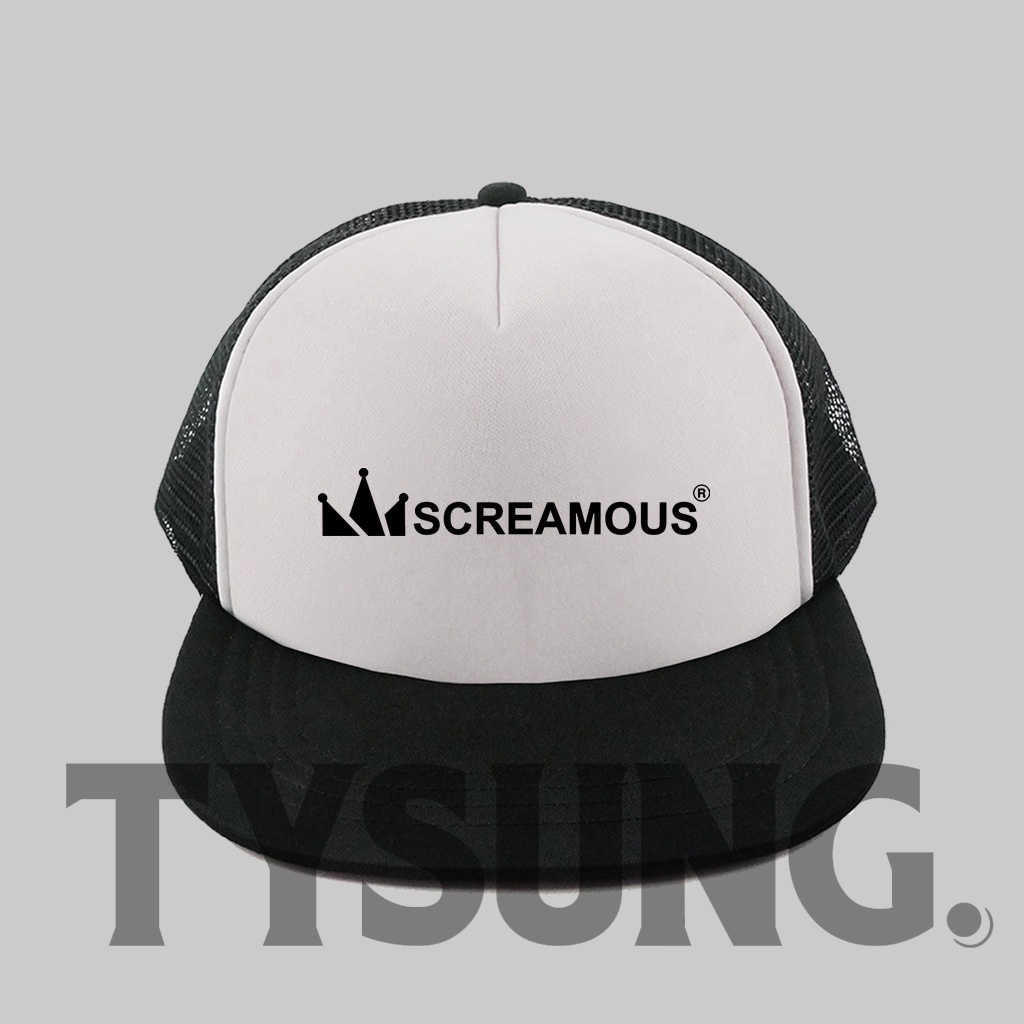 Topi Trucker Flat / Topi Jaring / Topi Snapback Trucker Hat Screamous