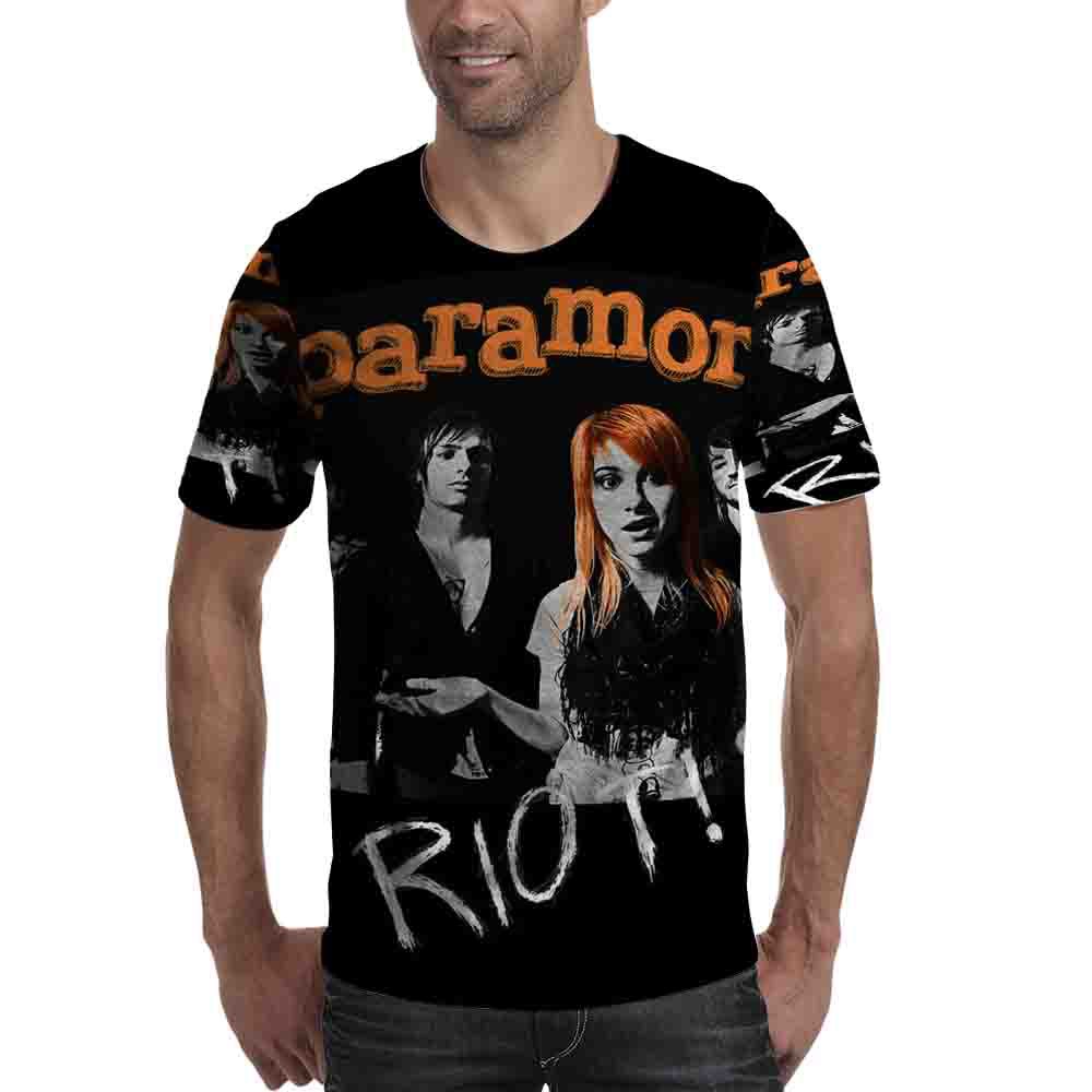 Kaos Paramore Band Tshirt Full Print Polyester Dryfit Jersey