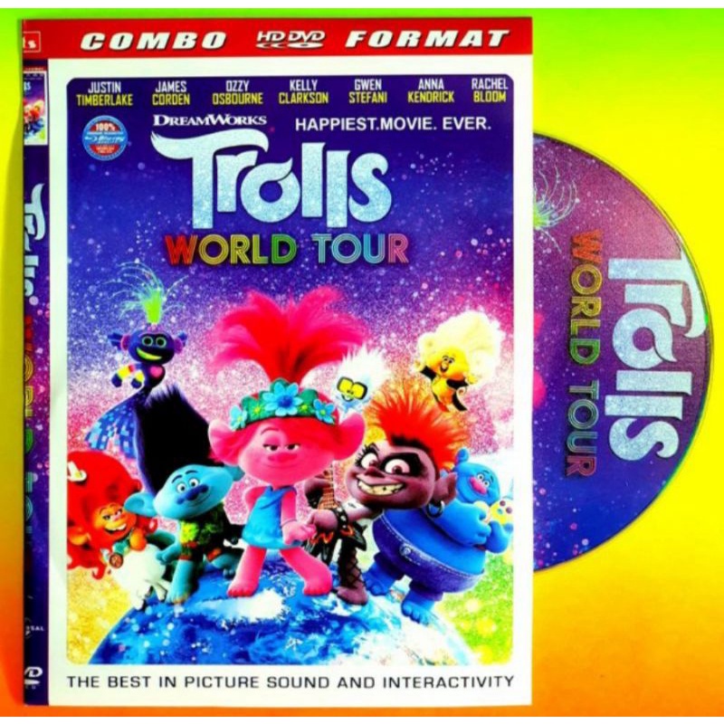 KASET FILM BOX OFFICE DISNEY TROLLS MOVIE 2 WORLD TOUR - FILM KARTUN TERBARU ANIMASI TERLARIS ANAK